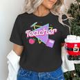 Cute Teacher Shirt 80's 90's Style Retro Old School Teacher For Men Women Women's T-Shirt, gift for family, gift for coworker