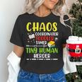 Daycare Teacher School Chaos Coordinator Toddler Tamer For Men Women Kids Women's T-Shirt, gift for family, gift for coworker