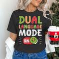 Dual Language Teacher Bilingual Teacher Women's T-Shirt, gift for family, gift for coworker