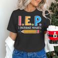 I E P I Encourage Progress Special Education Teacher Women's T-Shirt, gift for family, gift for coworker I E P I Encourage Progress Special Education Teacher Women's T-Shirt, gift for family, gift for coworker