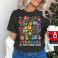 Everyone Is Welcome Here Tshirt Idaho Teacher Support Retro Women's T-Shirt, gift for family, gift for coworker
