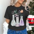 Flowers Test Tube Chemistry Student Science Teacher Women Women's T-Shirt, Science Teacher Shirts, gift for family, gift for coworker Flowers Test Tube Chemistry Student Science Teacher Women Women's T-Shirt, Science Teacher Shirts, gift for family, gift for coworker