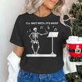 Funny Skeleton Music Teacher I'Ll Wait Until It's Quiet Women's T-Shirt, gift for family, gift for coworker Funny Skeleton Music Teacher I'Ll Wait Until It's Quiet Women's T-Shirt, gift for family, gift for coworker