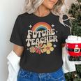 Future Teacher Kids Youth Girls Rainbow Pre-k Kindergarten Women's T-Shirt, Future Teacher Shirts, gift for family, gift for coworker
