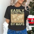 Geography Teacher Easily Distracted By Maps Women's T-Shirt, gift for family, gift for coworker Geography Teacher Easily Distracted By Maps Women's T-Shirt, gift for family, gift for coworker
