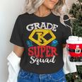Grade K Super Squad Superhero Kindergarten Teacher Team Women's T-Shirt, Super Teacher Shirts, gift for family, gift for coworker