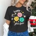 Groovy Happy To See Your Face Teacher School Appreciation Women's T-Shirt, Groovy Teacher Shirts, gift for family, gift for coworker
