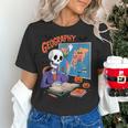 Halloween Skeleton Geography Teacher Pumpkin Bats Classroom Women's T-Shirt, gift for family, gift for coworker Halloween Skeleton Geography Teacher Pumpkin Bats Classroom Women's T-Shirt, gift for family, gift for coworker
