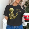Halloween Teacher Six Seven 6 7 Skeleton Spooky Costume Women's T-Shirt, gift for family, gift for coworker Halloween Teacher Six Seven 6 7 Skeleton Spooky Costume Women's T-Shirt, gift for family, gift for coworker