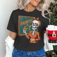 Haunted By 6-7 Six Seven 67 Math Teacher Halloween Skeleton Women's T-Shirt, gift for family, gift for coworker