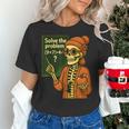 HUGvyn Halloween Skeleton Six Seven 67 Meme PEMDAS Teacher Women's T-Shirt, gift for family, gift for coworker HUGvyn Halloween Skeleton Six Seven 67 Meme PEMDAS Teacher Women's T-Shirt, gift for family, gift for coworker