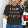 Their There They'Re English Teacher Gramma Police Joke Women's T-Shirt, English Teacher Shirts, gift for family, gift for coworker