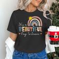 It's A Beautiful Day To Learn Cute Rainbow Boho Teacher Women's T-Shirt, gift for family, gift for coworker It's A Beautiful Day To Learn Cute Rainbow Boho Teacher Women's T-Shirt, gift for family, gift for coworker