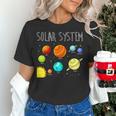 Kids Solar Systems Cute Planets Space Science Teacher School Women's T-Shirt, Science Teacher Shirts, gift for family, gift for coworker