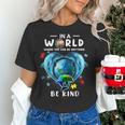 Be Kind Dolphin Autism Awareness Back To School Teacher Men Women Kids Women's T-Shirt, gift for family, gift for coworker