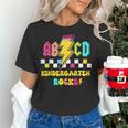 Kindergarten ABCD Rocks Teacher Student Back To School Women's T-Shirt, gift for family, gift for coworker