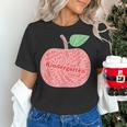 Kindergarten Apple Word Art For Teachers & Students Women's T-Shirt, gift for family, gift for coworker Kindergarten Apple Word Art For Teachers & Students Women's T-Shirt, gift for family, gift for coworker