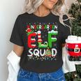 Kindergarten ELF Squad Christmas ELF Student Teacher Men Women Kids Women's T-Shirt, gift for family, gift for coworker Kindergarten ELF Squad Christmas ELF Student Teacher Men Women Kids Women's T-Shirt, gift for family, gift for coworker