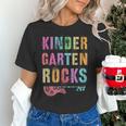 KINDERGARTEN ROCKS Teacher Crew Rock Star Kinder Team Women's T-Shirt, gift for family, gift for coworker KINDERGARTEN ROCKS Teacher Crew Rock Star Kinder Team Women's T-Shirt, gift for family, gift for coworker