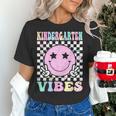 Kindergarten Vibes First Day Of School Kindergarten Teacher Women's T-Shirt, gift for family, gift for coworker Kindergarten Vibes First Day Of School Kindergarten Teacher Women's T-Shirt, gift for family, gift for coworker