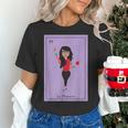 La Maestra Mexican Bingo Card Teacher Lottery Card Women's T-Shirt, gift for family, gift for coworker