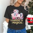 LEARNING IS MAGICAL TEACHER UNICORN BACK TO SCHOOL UNICORN Women's T-Shirt, gift for family, gift for coworker LEARNING IS MAGICAL TEACHER UNICORN BACK TO SCHOOL UNICORN Women's T-Shirt, gift for family, gift for coworker
