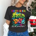 Let The Games Begin Fourth Grade Field Day 2025 Teacher Kid Women's T-Shirt, gift for family, gift for coworker Let The Games Begin Fourth Grade Field Day 2025 Teacher Kid Women's T-Shirt, gift for family, gift for coworker