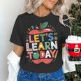Let's Learn Today Teacher Motivational Back To School Women's T-Shirt, gift for family, gift for coworker Let's Learn Today Teacher Motivational Back To School Women's T-Shirt, gift for family, gift for coworker