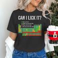 Can I Lick It Periodic Table Science Teacher Student Women's T-Shirt, Science Teacher Shirts, gift for family, gift for coworker Can I Lick It Periodic Table Science Teacher Student Women's T-Shirt, Science Teacher Shirts, gift for family, gift for coworker