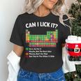 Can I Lick It Periodic Table Shirt Science Chemistry Teacher Women's T-Shirt, Science Teacher Shirts, gift for family, gift for coworker