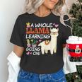 Llama Learning T Shirt Teachers Students Alpaca Lovers Women's T-Shirt, gift for family, gift for coworker Llama Learning T Shirt Teachers Students Alpaca Lovers Women's T-Shirt, gift for family, gift for coworker