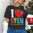 I Love STEM Student Teacher 1st Day Of School Back To School Women's T-Shirt, gift for family, gift for coworker