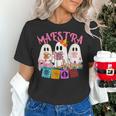 Maestra Pantasmas Conchas Teacher Mexican Halloween Women's T-Shirt, gift for family, gift for coworker Maestra Pantasmas Conchas Teacher Mexican Halloween Women's T-Shirt, gift for family, gift for coworker