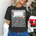 Matching Group Halloween Teacher Composition Book Notebook Women's T-Shirt, gift for family, gift for coworker