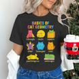 Math Cat Geometry Back To School Mathematics Teacher Women's T-Shirt, gift for family, gift for coworker