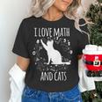 Math Nerd Math Teacher Cat Lover I Love Math And Cats Women's T-Shirt, gift for family, gift for coworker