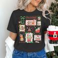 Merry And Bright Christmas Gingerbread Santa Book Teacher Women's T-Shirt, gift for family, gift for coworker Merry And Bright Christmas Gingerbread Santa Book Teacher Women's T-Shirt, gift for family, gift for coworker