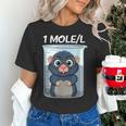 Mole Chemistry Chemist Student Science Teacher Women's T-Shirt, Science Teacher Shirts, gift for family, gift for coworker