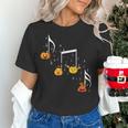 Music Note Pumpkin Fall Music Teacher Halloween Costume Women's T-Shirt, gift for family, gift for coworker Music Note Pumpkin Fall Music Teacher Halloween Costume Women's T-Shirt, gift for family, gift for coworker