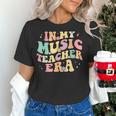In My Music Teacher Era Retro Back To School Musician Band Men Women Women's T-Shirt, gift for family, gift for coworker