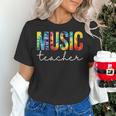 Music Teacher Tie Dye Appreciation Day Hello Back To School Men Women Women's T-Shirt, gift for family, gift for coworker Music Teacher Tie Dye Appreciation Day Hello Back To School Men Women Women's T-Shirt, gift for family, gift for coworker