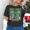 One Lucky Teacher Coquette Bow St Patricks Day Teacher Women's T-Shirt, gift for family, gift for coworker One Lucky Teacher Coquette Bow St Patricks Day Teacher Women's T-Shirt, gift for family, gift for coworker