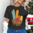 One Thankful Teacher Thanksgiving Turkey Peace Hand Sign Women's T-Shirt, gift for family, gift for coworker One Thankful Teacher Thanksgiving Turkey Peace Hand Sign Women's T-Shirt, gift for family, gift for coworker