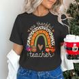 One Thankful Teacher Thanksgiving Turkey Rainbow Fall Women's T-Shirt, gift for family, gift for coworker One Thankful Teacher Thanksgiving Turkey Rainbow Fall Women's T-Shirt, gift for family, gift for coworker