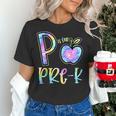 P Is For Pre-K Preschool Teacher Tie Dye Back To School Women's T-Shirt, gift for family, gift for coworker
