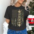 Patriotic Teacher American Flag Camouflage 4th Of July Camo Women's T-Shirt, gift for family, gift for coworker Patriotic Teacher American Flag Camouflage 4th Of July Camo Women's T-Shirt, gift for family, gift for coworker