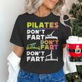 Pilates Instructor Teacher Watercolor Pilates Don't Fart Men Women Kids Women's T-Shirt, gift for family, gift for coworker Pilates Instructor Teacher Watercolor Pilates Don't Fart Men Women Kids Women's T-Shirt, gift for family, gift for coworker