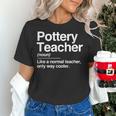 Pottery Teacher Definition Normal Only Cooler Ceramics Women's T-Shirt, gift for family, gift for coworker Pottery Teacher Definition Normal Only Cooler Ceramics Women's T-Shirt, gift for family, gift for coworker