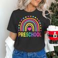 Preschool Rainbow Girls Boys Kids Teacher Back To School Women's T-Shirt, gift for family, gift for coworker