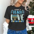 I Promise To Teach Love Hanukkah Chanukah Jewish Teacher Women's T-Shirt, gift for family, gift for coworker